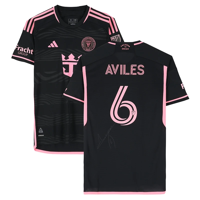 Tomás Avilés Inter Miami CF Autographed Match-Used #6 Black adidas Jersey vs. Columbus Crew on October 2, 2024 - Size M