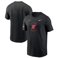 Men's Nike Black Ole Miss Rebels 2025 Military Appreciation Dri-FIT T-Shirt