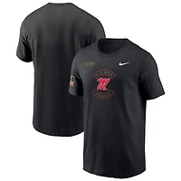Men's Nike Black Ole Miss Rebels 2025 Military Appreciation Dri-FIT T-Shirt