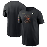 Men's Nike Black Oregon State Beavers 2025 Military Appreciation Dri-FIT T-Shirt