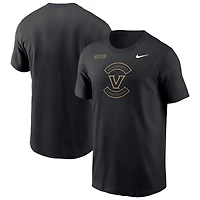 Men's Nike Black Vanderbilt Commodores 2025 Military Appreciation Dri-FIT T-Shirt