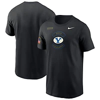Men's Nike Black BYU Cougars 2025 Military Appreciation Dri-FIT T-Shirt