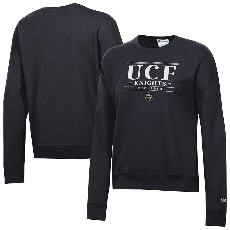 Women's Champion Black UCF Knights Powerblend Pullover Sweatshirt
