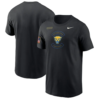 Men's Nike Black Pitt Panthers 2025 Military Appreciation Dri-FIT T-Shirt