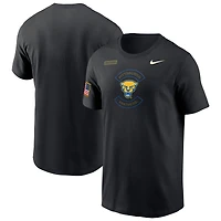 Men's Nike Black Pitt Panthers 2025 Military Appreciation Dri-FIT T-Shirt