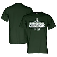Unisex Blue 84  Green Michigan State Spartans 2025 Big Ten Men's Hockey Conference Tournament Champions T-Shirt