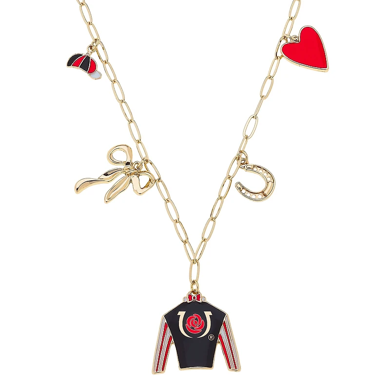CANVAS Style  Kentucky Derby Paperclip Charm Collector Necklace