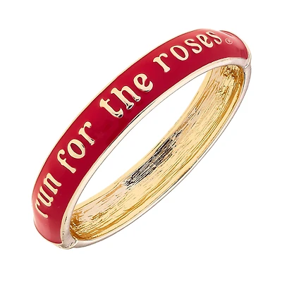 CANVAS Style  Kentucky Derby For the Roses Sculpted Hinge Bracelet