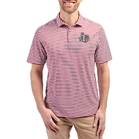 Men's Cutter & Buck  Maroon Texas Southern Tigers Virtue Eco Pique Stripe Recycled DryTec Polo