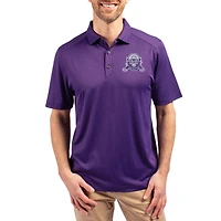 Men's Cutter & Buck  Heather Purple Northwestern Wildcats Forge Eco Stretch Recycled Polo