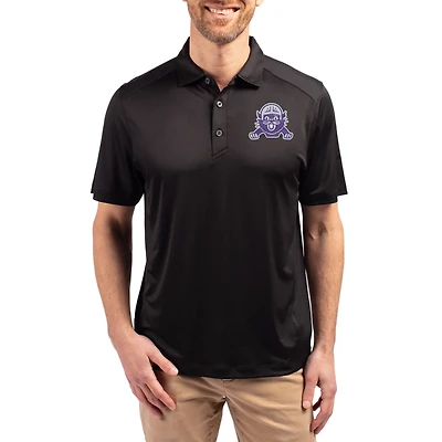 Men's Cutter & Buck  Black Northwestern Wildcats Forge Eco Stretch Recycled Polo