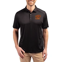 Men's Cutter & Buck  Black Oklahoma State Cowboys Forge Alumni Eco Stretch Recycled Polo