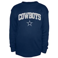 Men's Fanatics Navy Dallas Cowboys Big & Tall Thermal Long Sleeve Crew Neck T-Shirt