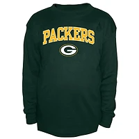 Men's Fanatics Green Green Bay Packers Big & Tall Thermal Long Sleeve Crew Neck T-Shirt