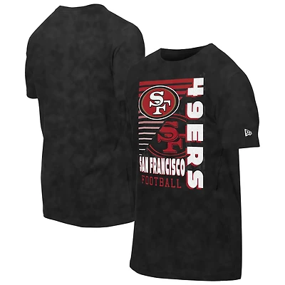 Men's New Era Black San Francisco 49ers Enzyme Washed Oversized T-Shirt