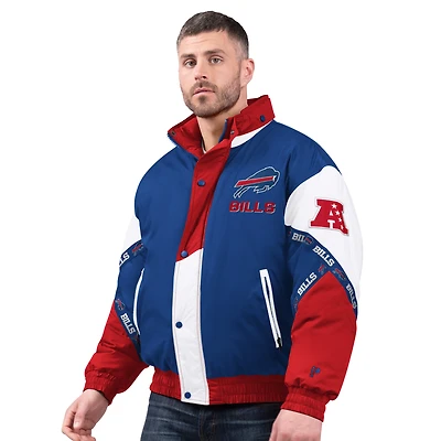 Men's Pro Player Royal/Red Buffalo Bills Tape Full-Zip Hooded Jacket