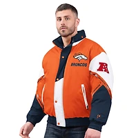 Men's Pro Player Orange/Navy Denver Broncos Tape Full-Zip Hooded Jacket