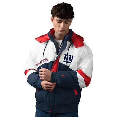 Men's Pro Player  Navy New York Giants Shoulder To Shoulder Polyfill Full-Zip Hooded Jacket