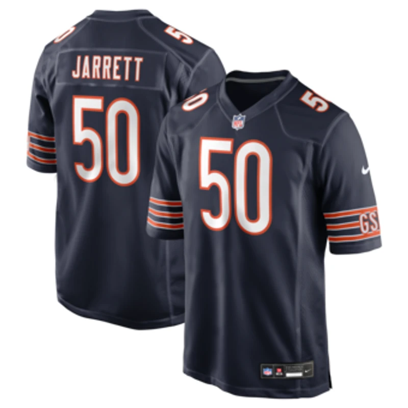 Men's Nike Grady Jarrett Navy Chicago Bears Team Game Jersey