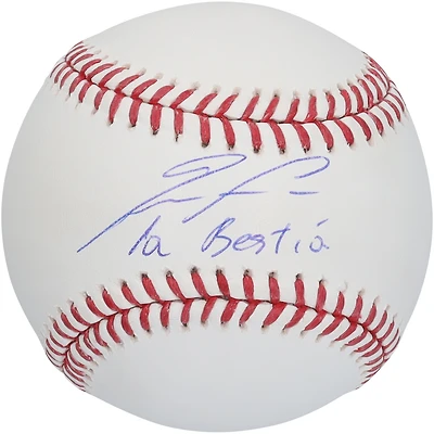 Ronald Acuña Jr. Atlanta Braves Autographed Baseball with "La Bestia" Inscription