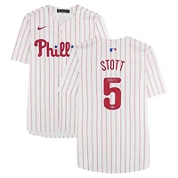 Bryson Stott Philadelphia Phillies Autographed White Nike Limited Jersey