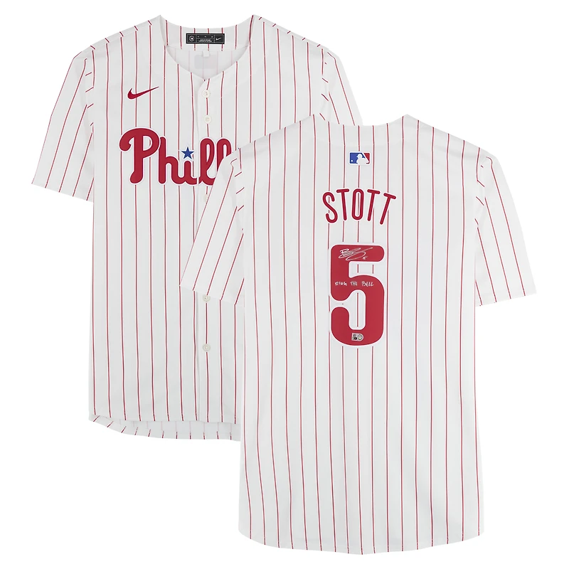 Bryson Stott Philadelphia Phillies Autographed White Nike Limited Jersey "Ring The Bell" Inscription