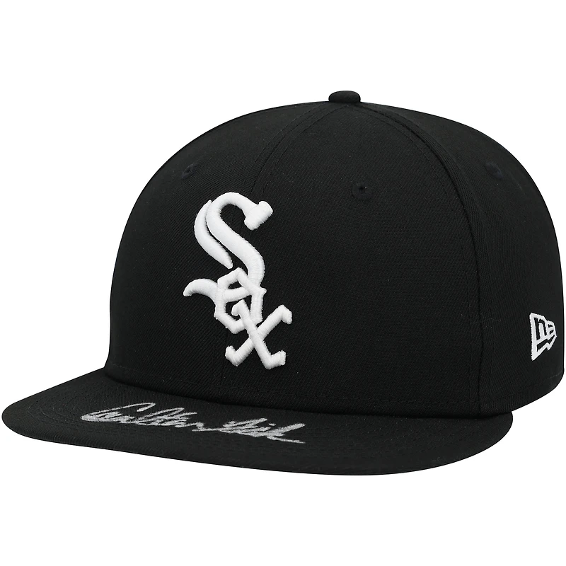 Carlton Fisk Chicago White Sox Autographed Black New Era Cap