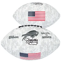 Jim Kelly Buffalo Bills Autographed 2024 Salute To Service Wilson Football