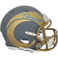Puka Nacua Los Angeles Rams Autographed Riddell 2024 Slate Speed Mini Helmet