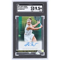 Karolina Muchova Autographed 2024 Topps Chrome Autograph #TCA-KMA SGC Authenticated 9.5/10 Card