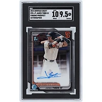 James Tibbs III San Francisco Giants Autographed 2024 Bowman Draft Chrome Prospect Autograph #CPA-JT SGC Authenticated 9.5/10 Card