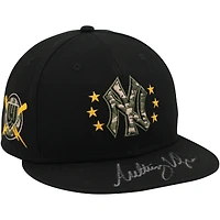 Anthony Volpe New York Yankees Autographed Game-Used Black "Armed Forces" New Era Cap vs. Chicago White Sox on May 19, 2024
