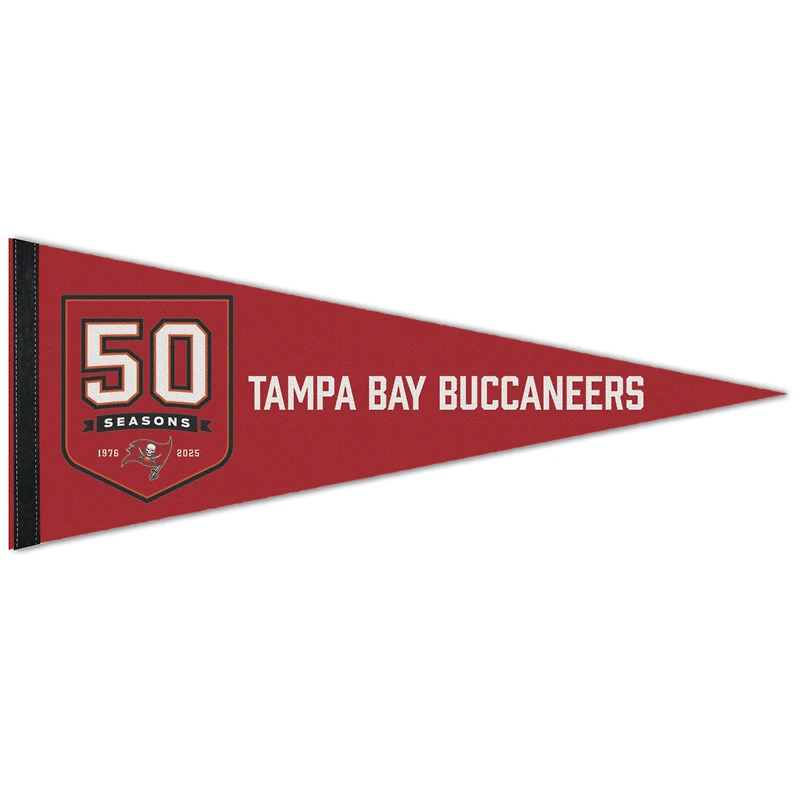 WinCraft Tampa Bay Buccaneers 50th Season 12" x 30" Premium Pennant