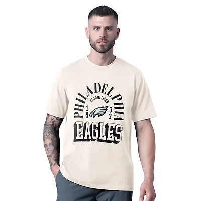 Men's MSX by Michael Strahan White Philadelphia Eagles Whiteout Vintage T-Shirt
