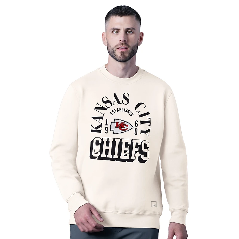 Men's MSX by Michael Strahan  White Kansas City Chiefs Whiteout Sweatshirt