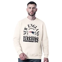 Men's MSX by Michael Strahan  White New England Patriots Whiteout Sweatshirt