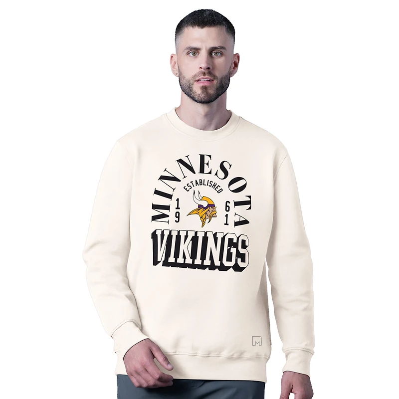 Men's MSX by Michael Strahan  White Minnesota Vikings Whiteout Sweatshirt
