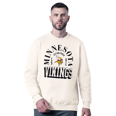 Men's MSX by Michael Strahan  White Minnesota Vikings Whiteout Sweatshirt