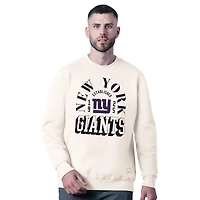 Men's MSX by Michael Strahan  White New York Giants Whiteout Sweatshirt