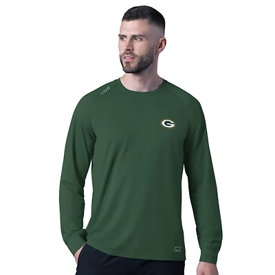 Men's MSX by Michael Strahan  Green Green Bay Packers Forward Long-Sleeve T-Shirt