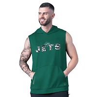 Men's MSX by Michael Strahan Green New York Jets Rebound Sleeveless Hoodie