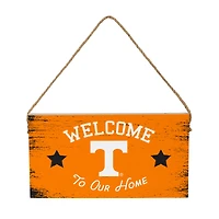 Tennessee Volunteers 6" x 11" Welcome Home Wood Wall Sign with Rope Hanger