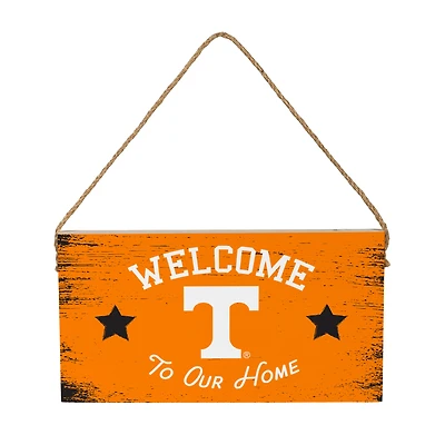 Tennessee Volunteers 6" x 11" Welcome Home Wood Wall Sign with Rope Hanger