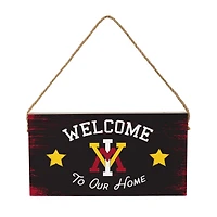 Virginia Military Institute Keydets 6" x 11" Welcome Home Wood Wall Sign with Rope Hanger