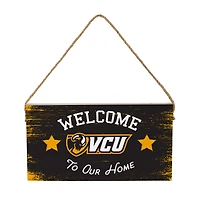 VCU Rams 6" x 11" Welcome Home Wood Wall Sign with Rope Hanger
