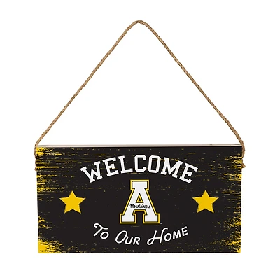 Appalachian State Mountaineers 6" x 11" Welcome Home Wood Wall Sign with Rope Hanger