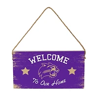 Western Carolina Catamounts 6" x 11" Welcome Home Wood Wall Sign with Rope Hanger