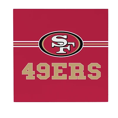 San Francisco 49ers 12" x 12" Wood Wall Sign