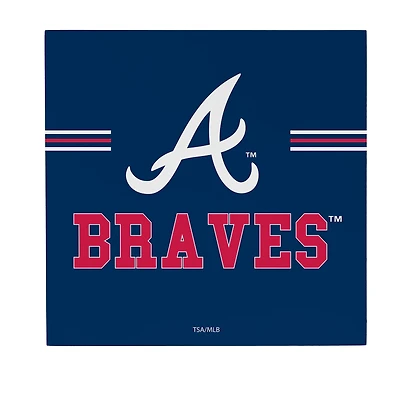 Atlanta Braves 12" x 12" Wood Wall Sign