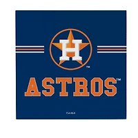 Houston Astros 12" x 12" Wood Wall Sign